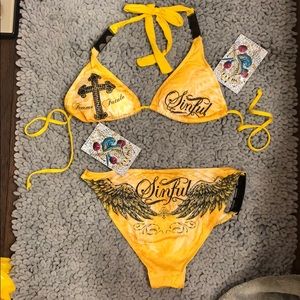 NWT sinful by affliction swimsuit